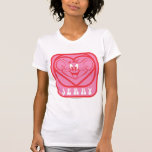 Coeurs roses de Jerry t-shirts