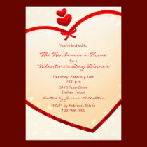 Coeurs Shinning - invitations de partie de Saint-V invitations