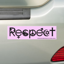 Coexist With Respect Bumper Sticker