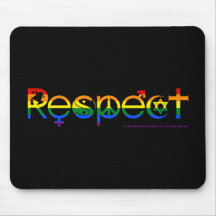 Coexist with Respect Gay Pride Mousepad