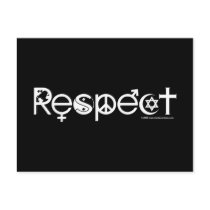 Coexist With Respect Postcard