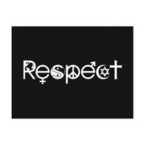 Coexist With Respect Postcard
