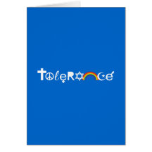COEXIST WITH TOLERANCE GREETING CARDS