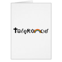 COEXIST WITH TOLERANCE -.png Greeting Cards