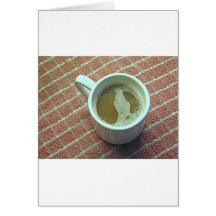 Coffe cup card