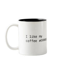 Coffee #000000 mugs