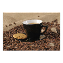 Coffee and biscuit photo print