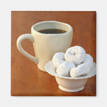 Coffee and Sugar Doughnuts Magnets