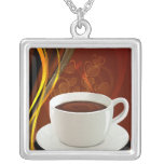 Coffee Art Cafe Personalized Necklace
