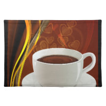 Coffee Art Cafe Place Mats