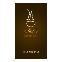 Coffee Bar Business Card
