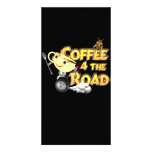 Coffee bean for the road by Valxart.com Customized Photo Card