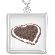 Coffee Bean Heart Custom Jewelry