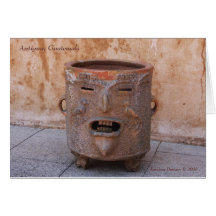 Coffee Bean Pot, Antigua Guatemala Greeting Cards