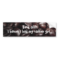 Coffee Beans Bumper Sticker bumper stickers