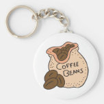 coffee beans key chain