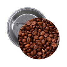 Coffee Beans Pinback Buttons