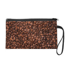 Coffee Beans Wristlet Clutches
