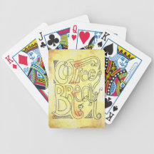 Coffee Break Bicycle Poker Cards