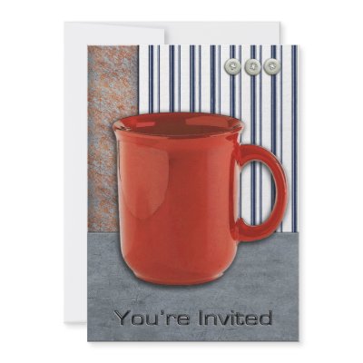 Coffee Break Button Down Invitation by EHPlesser