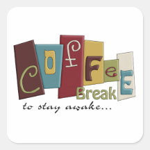 Coffee Break Design Sticker