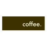 coffee. business card templates