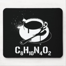 Coffee C8H10N4O2 Mousepad