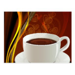 Coffee Cafe Art Postcard