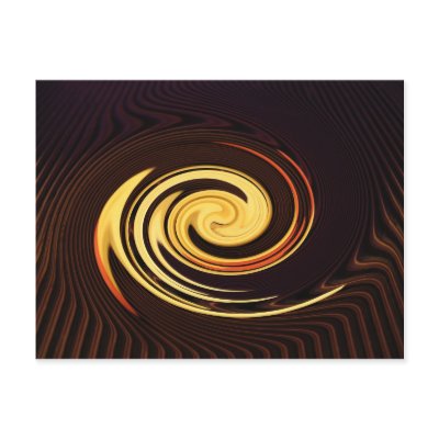 Coffee caramel abstract art postcard by blubush