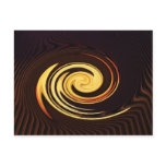 Coffee caramel abstract art postcard