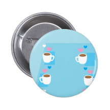Coffee club group gathering of coffees pinback buttons