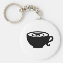 Coffee cup keychain