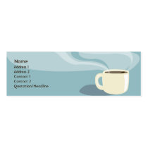 Coffee Cup - Skinny business cards