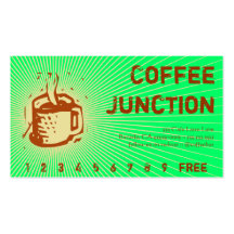 Coffee Drink Punch / Loyalty Card Business Card