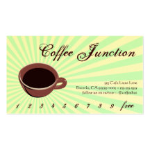 Coffee Drink Punch / Loyalty Card Business Card Template