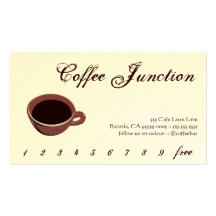 Coffee Drink Punch / Loyalty Card Business Card Templates