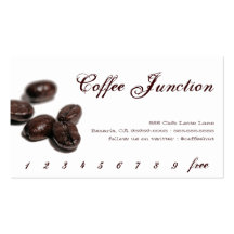 Coffee Drink Punch / Loyalty Card Business Card Template
