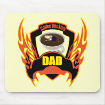 Coffee Drinking Dad Fathers Day Gifts Mouse Pads