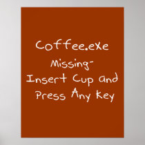 Coffee.exe missing- Geek computer humour