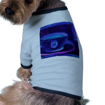 Coffee Gems Blue CricketDiane Coffee Art Doggie Shirt