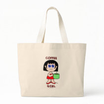 COFFEE GIRL - BLACK HAIR BAG