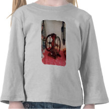 Coffee Grinder on Red Tablecloth Tee Shirt