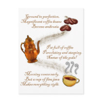 Coffee Haiku Postcard