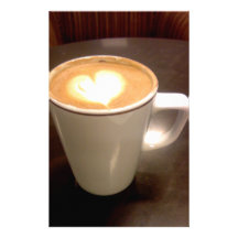 Coffee Heart Personalized Stationery