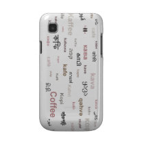 Coffee in different languages samsung galaxy s cover