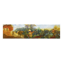 Coffee in the Park Mural by Master Henry Villada Photographic Print
