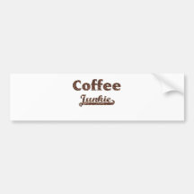 coffee junkie autoaufkleber