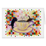 Coffee Labradors with colourful Dots