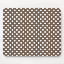Coffee Liqueur Brown Polka Dot Mousepad mousepads