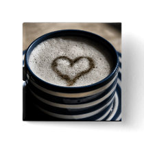 Coffee Love Pinback Buttons